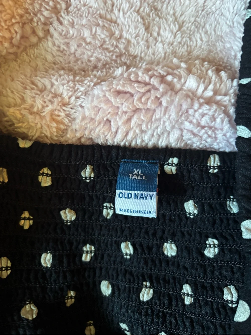 Old Navy Black Polka Dot Sweetheart Puff Sleeve Top XL tall